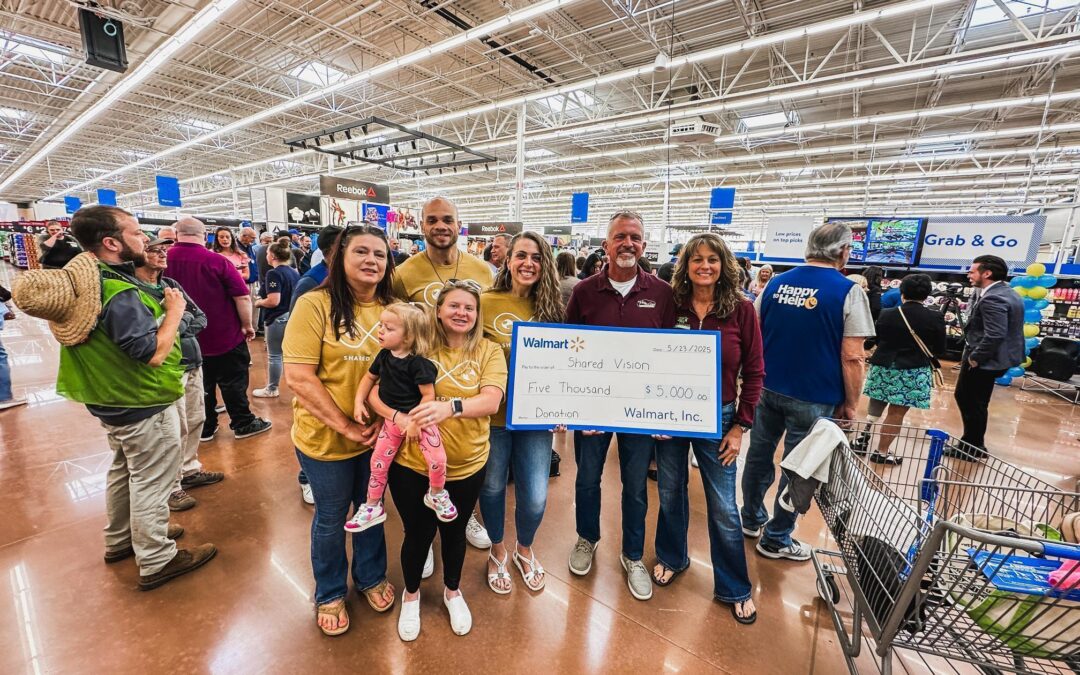 Shared Vision receiving $5,000 grant from local Walmart to help with John McClung Roofing Backpack Giveaway