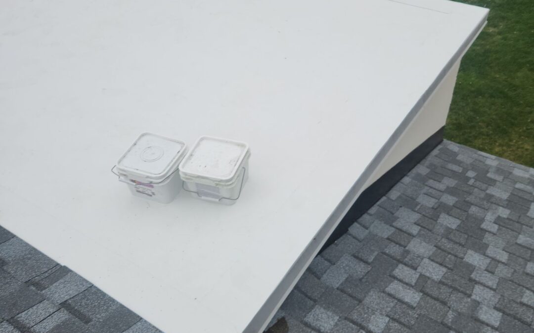 flat roof white tpo